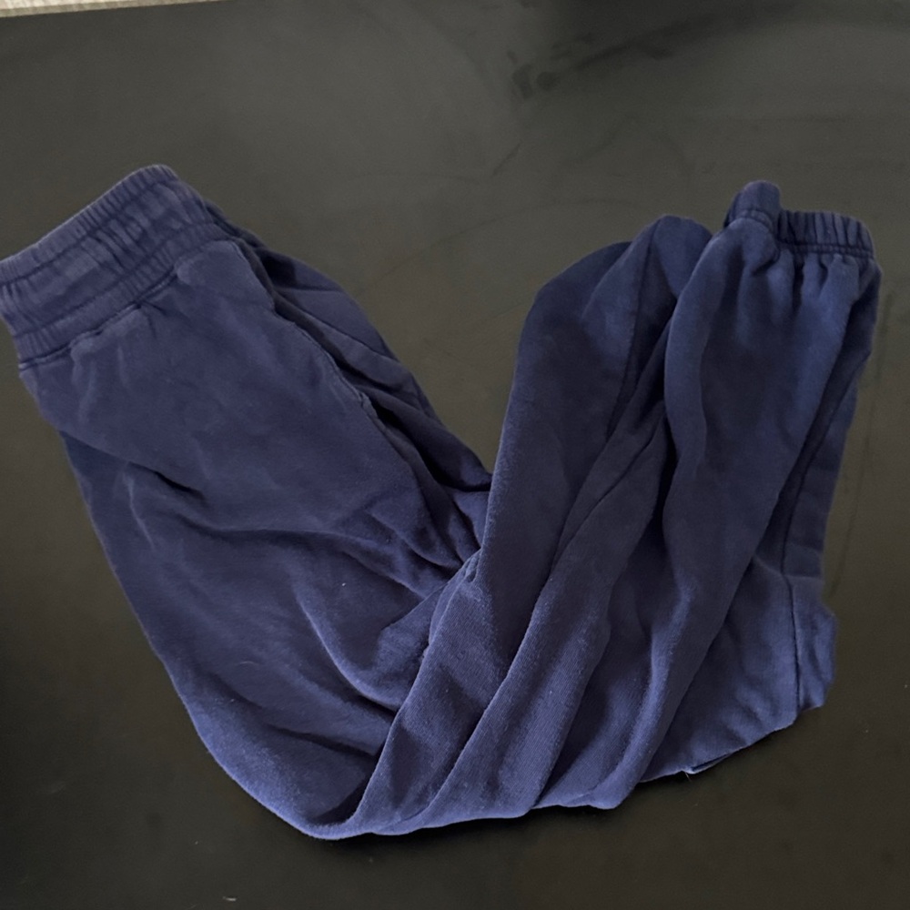 H&M Blue Joggers Soft Cotton Blend Relaxed Fit